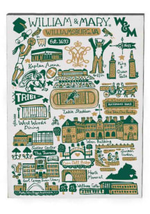 William & Mary Tribe Julia Gash Wood Magnet