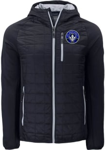 Cutter and Buck Montreal Impact Mens Black Rainier PrimaLoft Hybrid Medium Weight Jacket