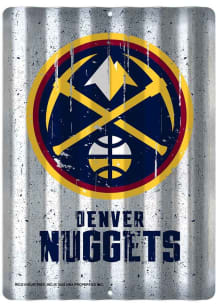 Denver Nuggets Tin 12x16 Sign - Silver