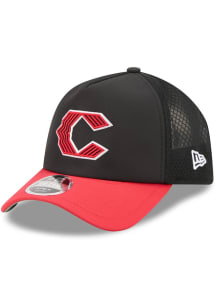 New Era Cincinnati Reds City Connect Batting Practice 9FORTY Apex Adjustable Hat - Black