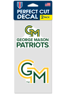 George Mason University House Divided 4x8 Auto Decal - Green