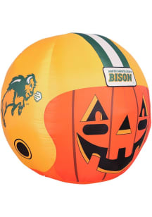 North Dakota State Bison Black Outdoor Inflatable self inflate jack o lantern with team helmet and..