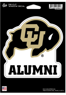 Colorado Buffaloes Alumni Die Cut Auto Decal - Gold