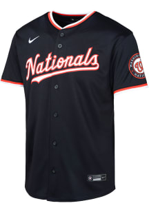 Nike Washington Nationals Youth Navy Blue Blank Lmtd Alt Jersey Jersey