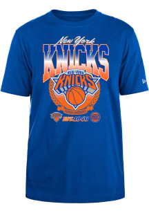 New Era New York Knicks Blue Crest Short Sleeve T Shirt