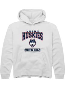 Summit Sportswear UConn Huskies Youth White Men's Golf Long Sleeve Hoodie