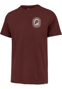 47 Philadelphia Phillies Maroon Coop Back Canyon Franklin Short Sleeve Fashion T Shirt