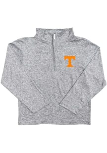 Vive La Fete Tennessee Volunteers Toddler Grey Heather Erik Long Sleeve Qtr Zip