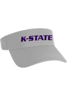 K-State Wildcats Mens Grey Wordmark Cirrus Visor Adjustable Visor