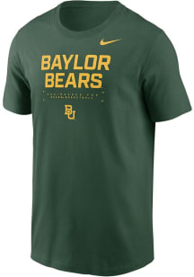 Nike Baylor Bears Green Team Short Sleeve T Shirt
