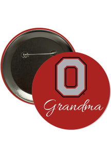 Ohio State Buckeyes 3" Grandma Button - Red