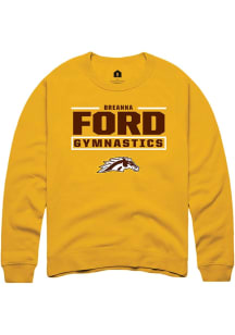 Breanna Ford Western Michigan Broncos Mens Gold NIL Stacked Box Player Crew