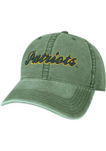 Legacy George Mason University Patriots Script Terra Twill Adjustable Hat - Olive