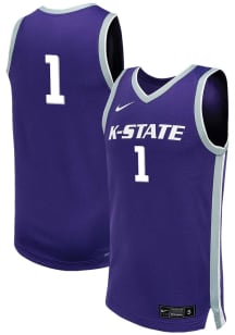 Nike K-State Wildcats Purple Replica Basketball Jersey #1 Jersey