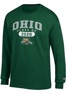 Champion Ohio Bobcats Green Pill Class of 2026 Jersey Long Sleeve T Shirt