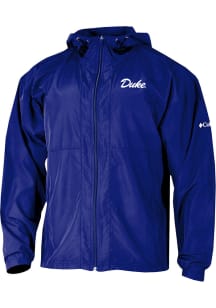 Columbia Duke Blue Devils Mens Blue Prodigy Script Light Weight Jacket