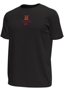 Under Armour Maryland Terrapins Black Primary Logo Tech Stretch Short Sleeve T Shirt