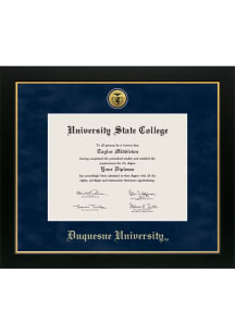 Duquesne Dukes Medallion Manchester Diploma Frame - Navy Blue
