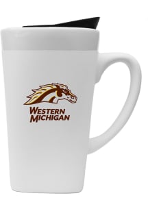 Western Michigan Broncos 18oz Soft Touch Stainless Steel Tumbler - White