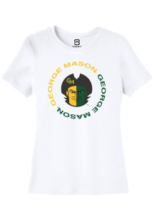 Summit Sportswear George Mason University Womens White Circle Short Sleeve T-Shirt