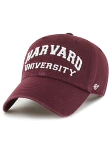 47 Harvard Crimson Script Clean Up Adjustable Hat - Maroon
