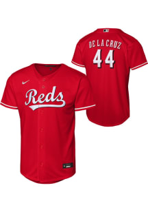 Elly De La Cruz  Nike Cincinnati Reds Youth Red Alt 1 Baseline Jersey