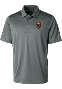 Cutter and Buck Real Salt Lake Mens Graphite Prospect Short Sleeve Polo
