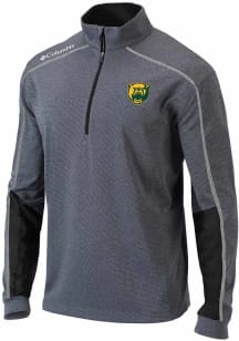 Columbia Baylor Bears Mens Black Heat Seal Omni Wick Shotgun 2.0 Long Sleeve Qtr Zip Pullover