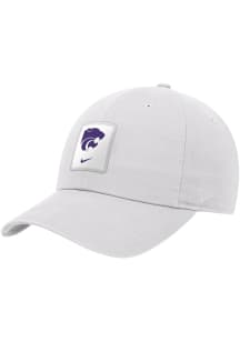 Nike K-State Wildcats Sideline Unstructured Club Cap Adjustable Hat - White
