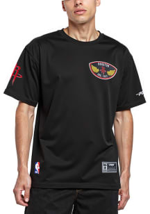 Pro Standard Houston Rockets Black Born For Sports Mash Up Short Sleeve Fashion T Shirt