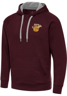 Antigua Detroit City FC Mens Maroon Victory Long Sleeve Hoodie
