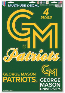 George Mason University 11x17 Multi Use Auto Decal - Green