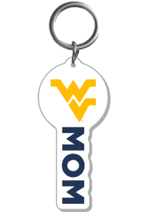 West Virginia Mountaineers Mom Acrylic Keychain - Navy Blue
