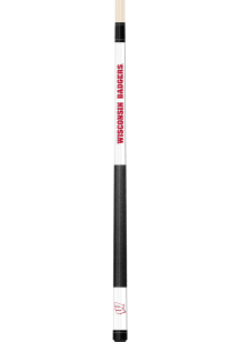 Wisconsin Badgers White Laser Pool Cue