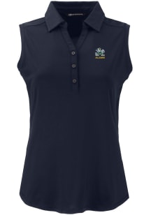 Cutter and Buck Notre Dame Fighting Irish Womens Navy Blue Alumni Forge Eco Polo Shirt