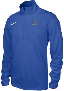 Nike Pitt Panthers Mens Blue Gymnastics DriFIT Training Long Sleeve Qtr Zip Pullover