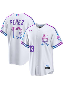 Salvador Perez Nike Kansas City Royals Mens White City Connect 2.0 Limited Baseball Jersey