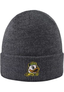 LogoFit Oregon Ducks Dark Grey North Pole Mens Knit Hat
