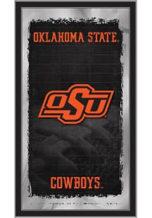 Oklahoma State Cowboys Football Hanging Back Bar Mirror