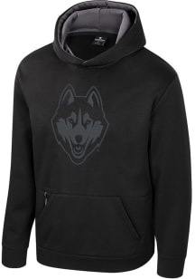 Colosseum UConn Huskies Youth Black Fridge Long Sleeve Hoodie
