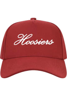 Indiana Hoosiers Coach Hoosiers Script Adjustable Hat - Crimson