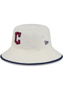 New Era Cleveland Guardians White City Connect Stretch Mens Bucket Hat