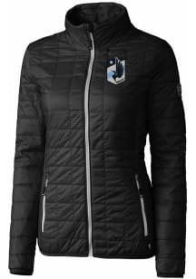 Cutter and Buck Minnesota United FC Womens Black Rainier PrimaLoft Heavy Weight Jacket