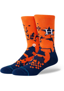 Houston Astros Pixel Mens Crew Socks