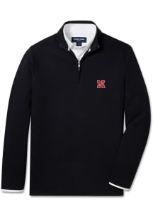 Mizzen+Main Nebraska Cornhuskers Mens Black KPI Long Sleeve Qtr Zip Pullover