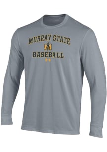 Under Armour Murray State Racers Grey Baseball Performance Long Sleeve T Shirt
