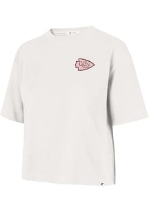 47 Kansas City Chiefs Womens White Love Letter Short Sleeve T-Shirt
