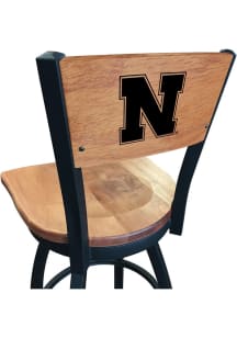 Nebraska Cornhuskers Maple Seat Maple Back Swivel Pub Stool - Brown