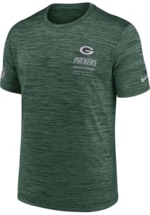 Nike Green Bay Packers Mens Green Sideline Team Issue Velocity Big and Tall T-Shirt