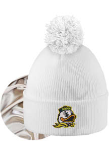 LogoFit Oregon Ducks White Monroe Womens Knit Hat